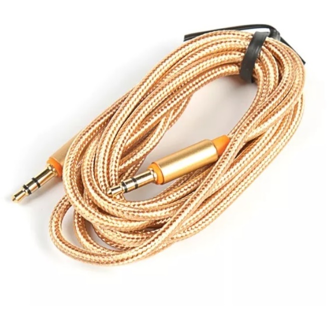 Кабель Jack 3.5 <--> Jack 3.5  1.0м BOROFONE BL3 золотой