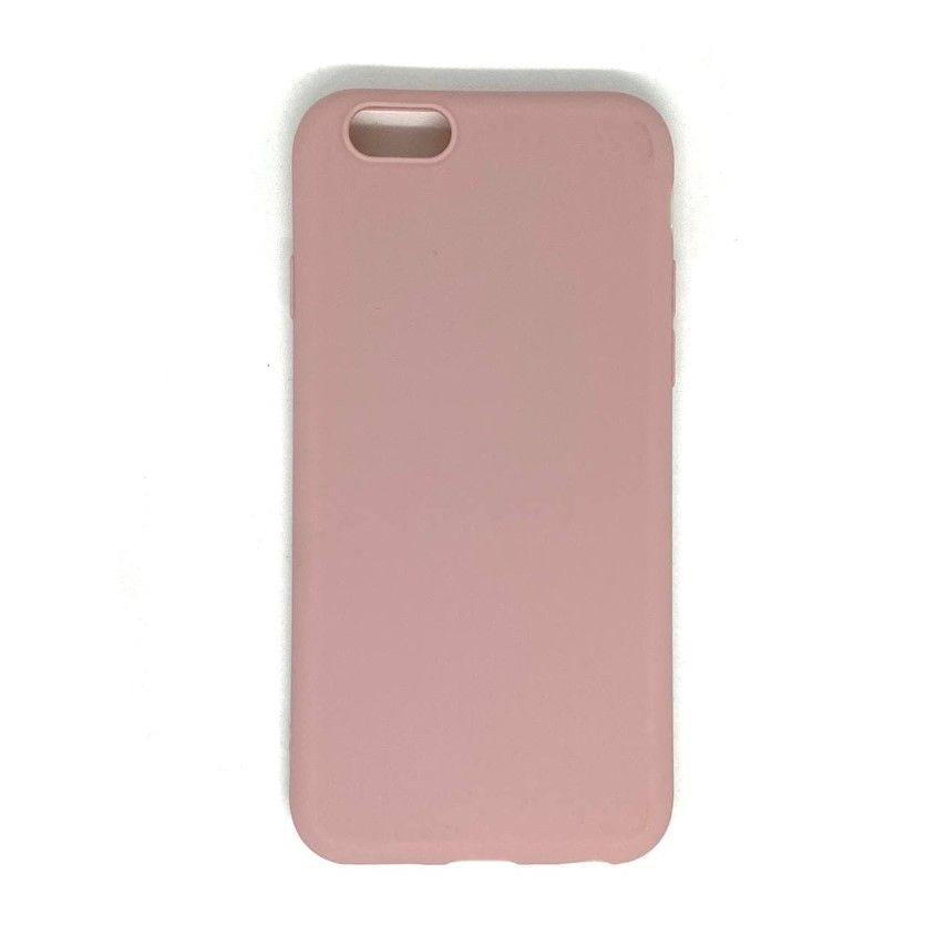 Силиконовый чехол NONAME для iPhone 6/6S (4.7)  матовый, розовое-золото