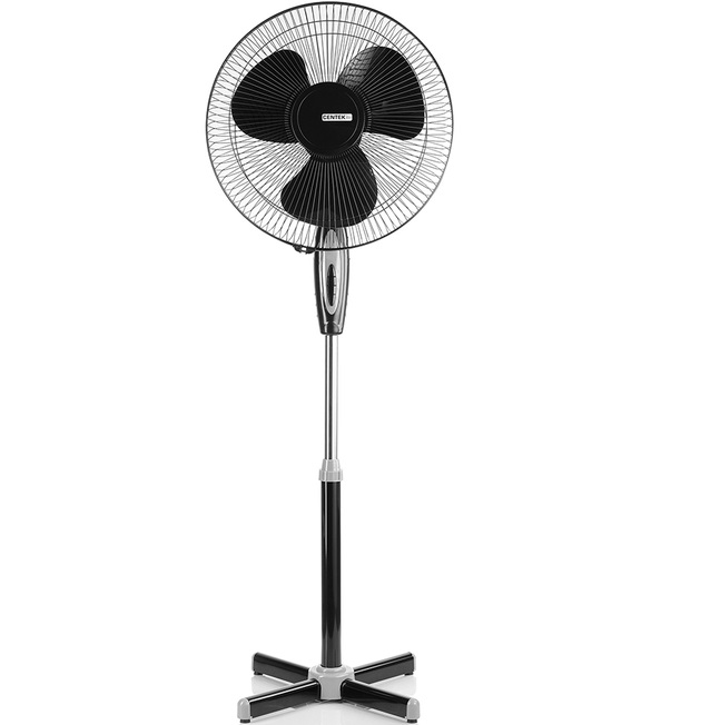 Вентилятор напольный Centek CT-5004 Black, 40Вт, (2шт./уп, LED, 43см, 1.25м, лучевая решетка