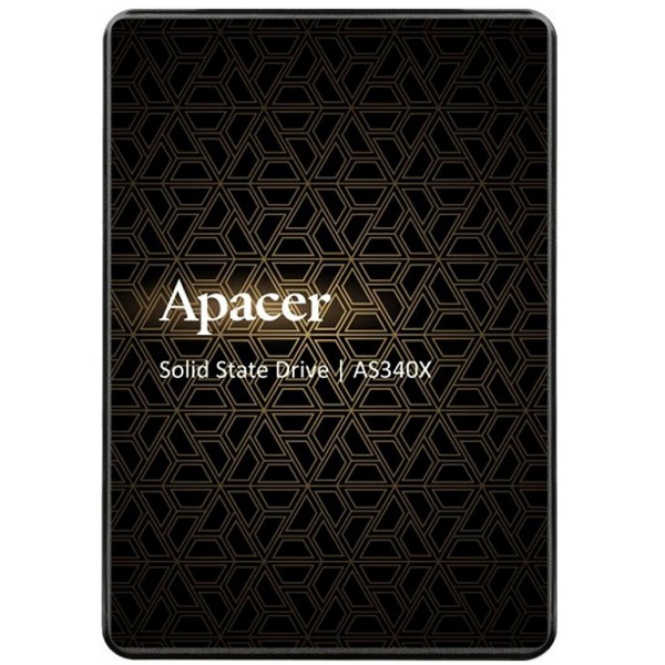 Накопитель SSD 2.5" 960Gb Apacer Panther AS340X, [AP960GAS340XC-1], 960 ГБ, 2.5" SATA III, чтение: 550 МБ/с, запись: 510 МБ/с, 3D V-NAND