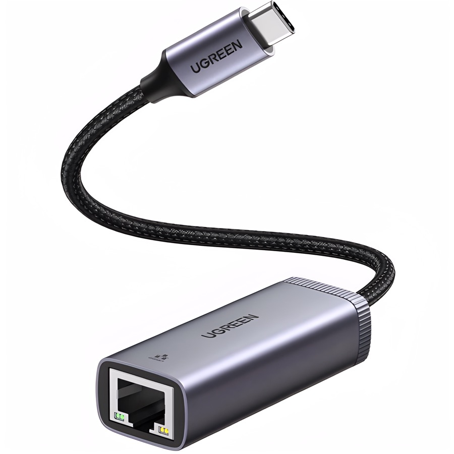 Сетевой адаптер UGREEN CM483 (40322) серый, USB-C