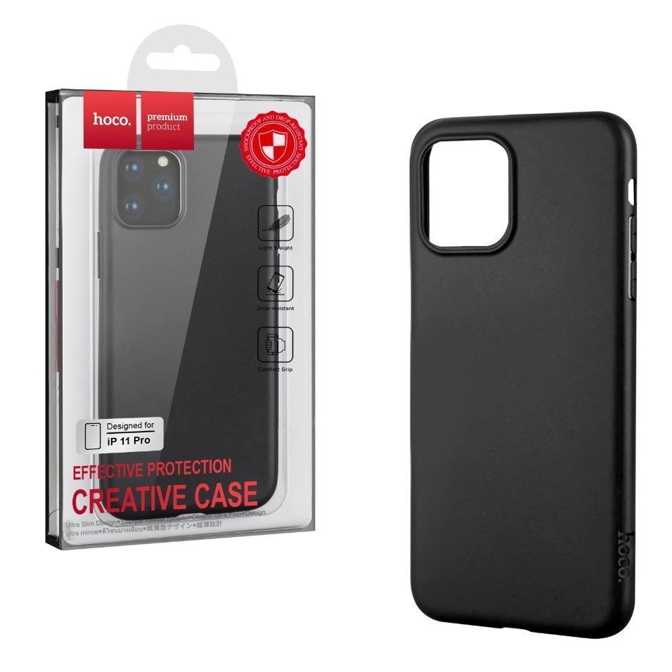Задняя накладка HOCO для iPhone 11 Pro черный (Creative Case)