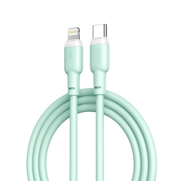 Кабель Lightning <--> Type-C  1.0м XO NB-Q208A, 20Вт, PD, зеленый