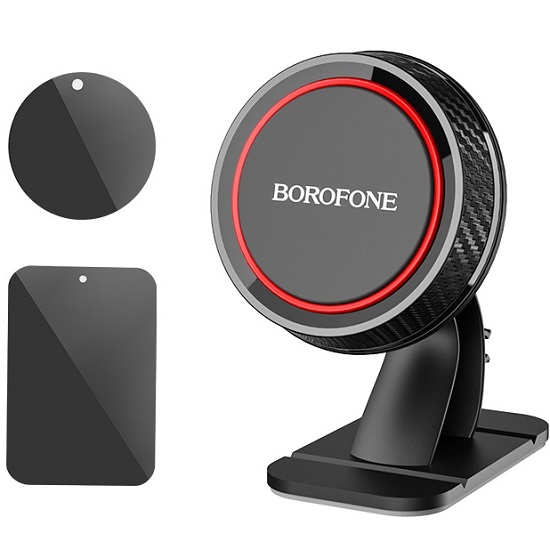 Автомобильный держатель BOROFONE BH13, Journey чёрный с красными вставками