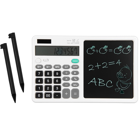 Калькулятор с HD планшетом для рисования ZH-70 Белый