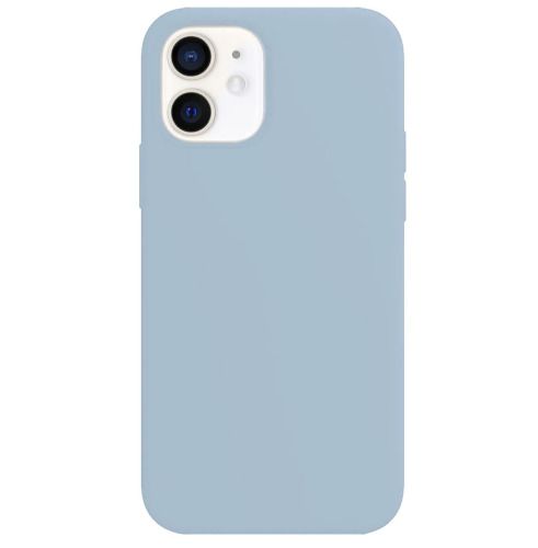 Задняя накладка SILICONE CASE для iPhone 12 mini светло-голубой (не оригинал)