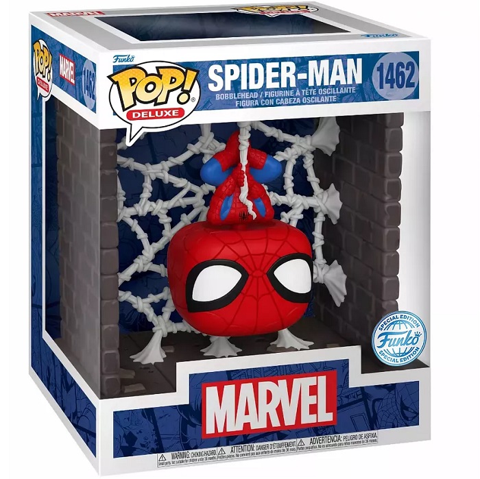 Фигурка Funko POP! Deluxe Bobble Marvel Spider-Man (Webbed) (Exc) (1462) 84425