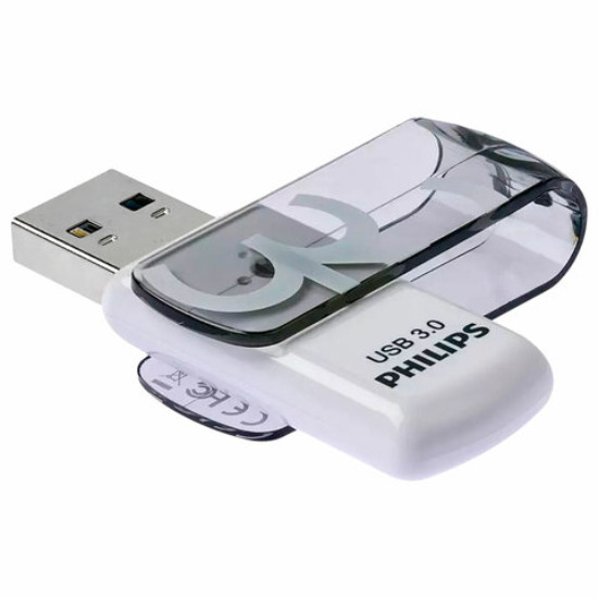 USB 32Gb Philips VIVID3.0, белый, чёрный