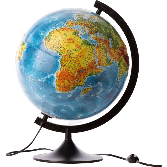 Глoбус физико-политический рельефный «Классик», диаметр 320 мм, с подсветкой 1259363