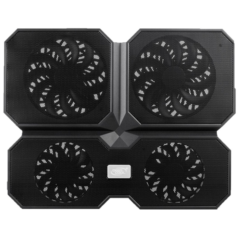 Подставка для ноутбука DEEPCOOL MULTI CORE X6 15.6" 380x295x24mm 24dB 2xUSB 900g Fan-control Black