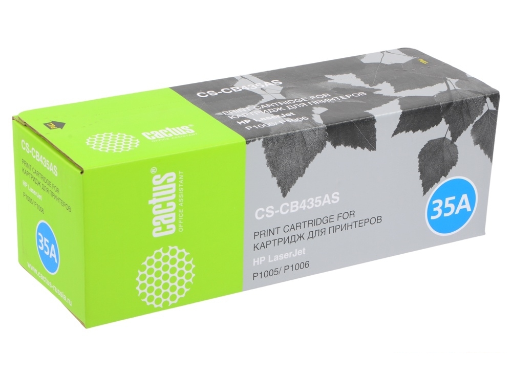 Картридж лазерный CACTUS CS-CB435A для принтеров HP Laser Jet P1005/ P1006. 1500 стр.