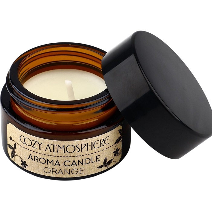 Свеча ароматическая «Cozy atmosphere» аромат апельсин 10099028