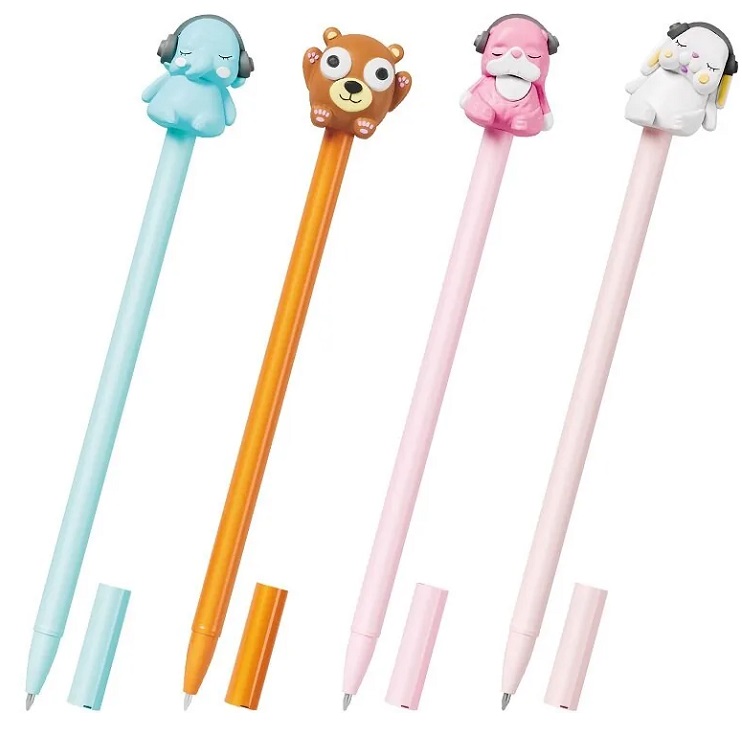 Ручка с топпером шариковая FUNSTER "TOPPER MIX", СИНЯЯ 144368