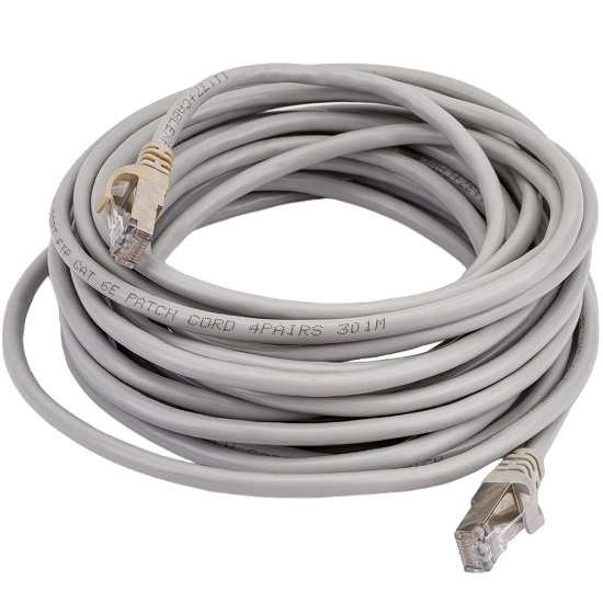 Патч-корд  7.5м CABLEXPERT PP6-7.5m FTP, серый, кат.6, литой, многожильный