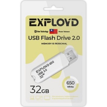 USB 32Gb Exployd 650 белый
