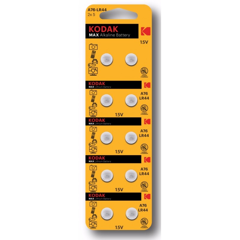 Элемент питания KODAK AG13 (357) LR1154, LR44 [KAG13-10] BL-10  (10/100/1000)