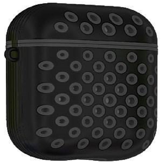 Силиконовый чехол STR Soft-Touch для AirPods Nike (черный)