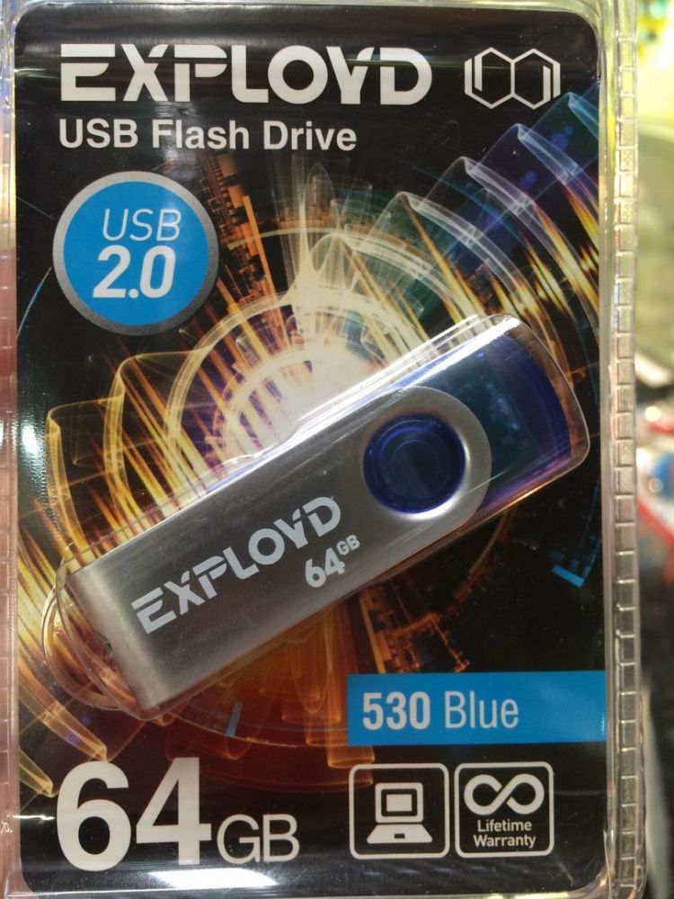 USB 64Gb Exployd 530 Blue