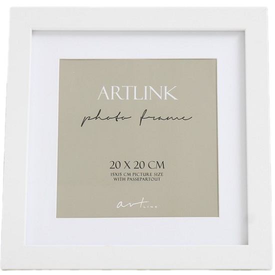 Фоторамка МДФ "Ellis" 20x20 см, с паспарту, белый 76737 9803225