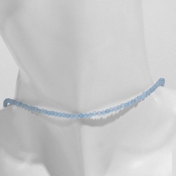 Чокер шар №2 гранёный "Кварц" под аквамарин, 38см+5см удлинитель 10207612