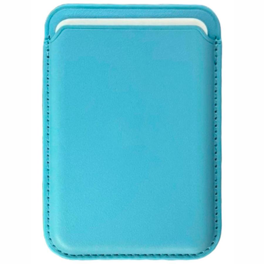 Кошелек для карт Leather Card Holder с анимацией (крепкий магнит) (Голубой)