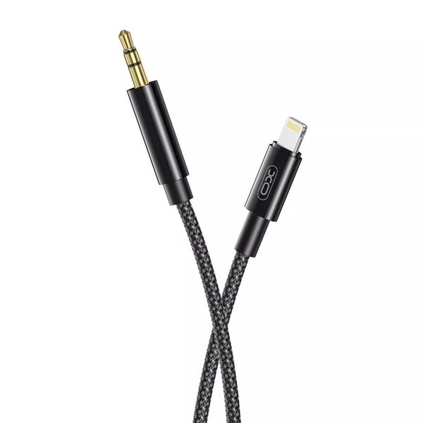 Кабель Jack 3.5 <--> Lightning  1.0м XO NB-R211A черный