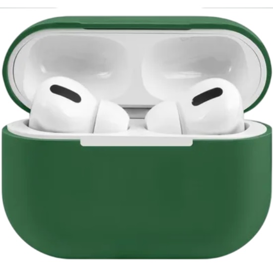Силиконовый чехол для AirPods Pro 2 Темно зеленый