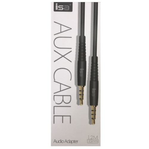 Кабель Jack 3.5 <--> Jack 3.5  1.2м ISA черный