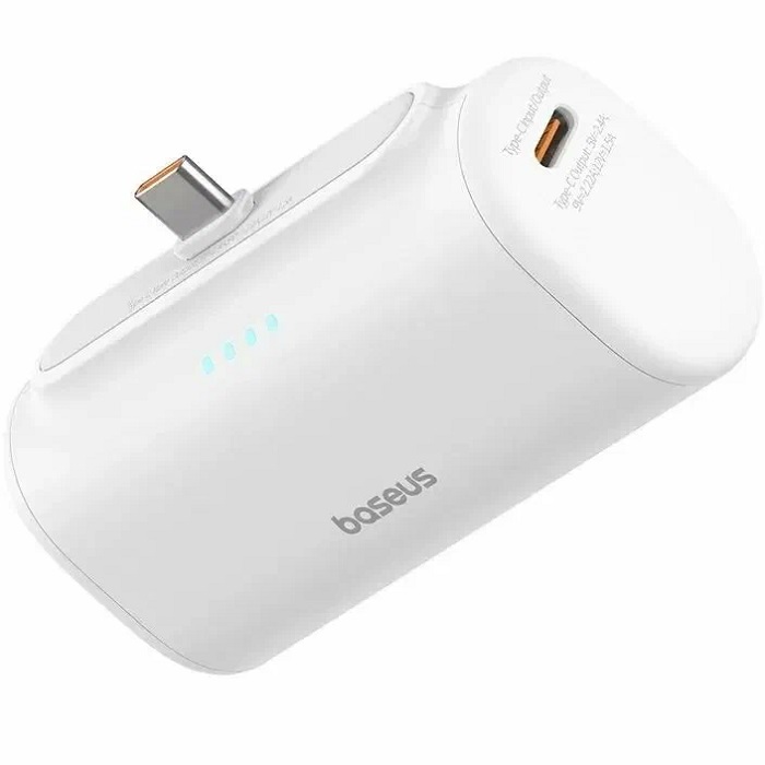 Внешний АКБ BASEUS Compact 8pin Edition с функцией быстройза рядки 5000mAh 20W White/белый