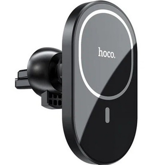 Автомобильный держатель HOCO CA90, Powerful, QI, чёрный