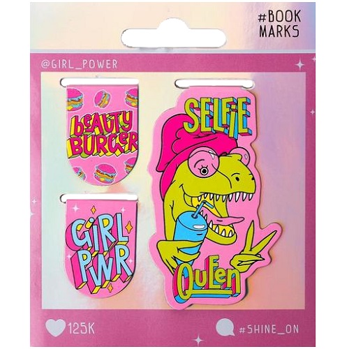 Магнитные закладки Girl PWR, 3 шт
