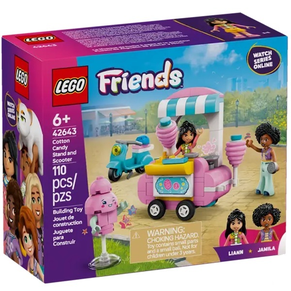 Конструктор LEGO Friends 42643 Cotton Candy Stand and Scooter