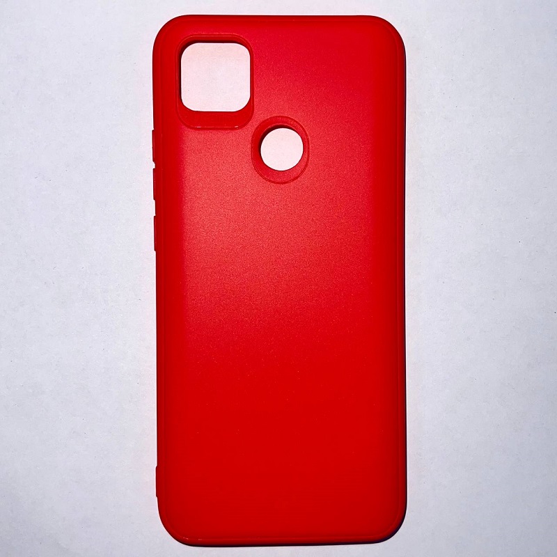Задняя накладка Мобилис для Xiaomi Redmi 9C/10A, красный , матовая с защитой камеры