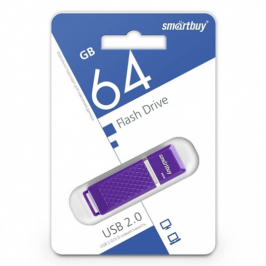USB 64Gb SMARTBUY Quartz series Violet