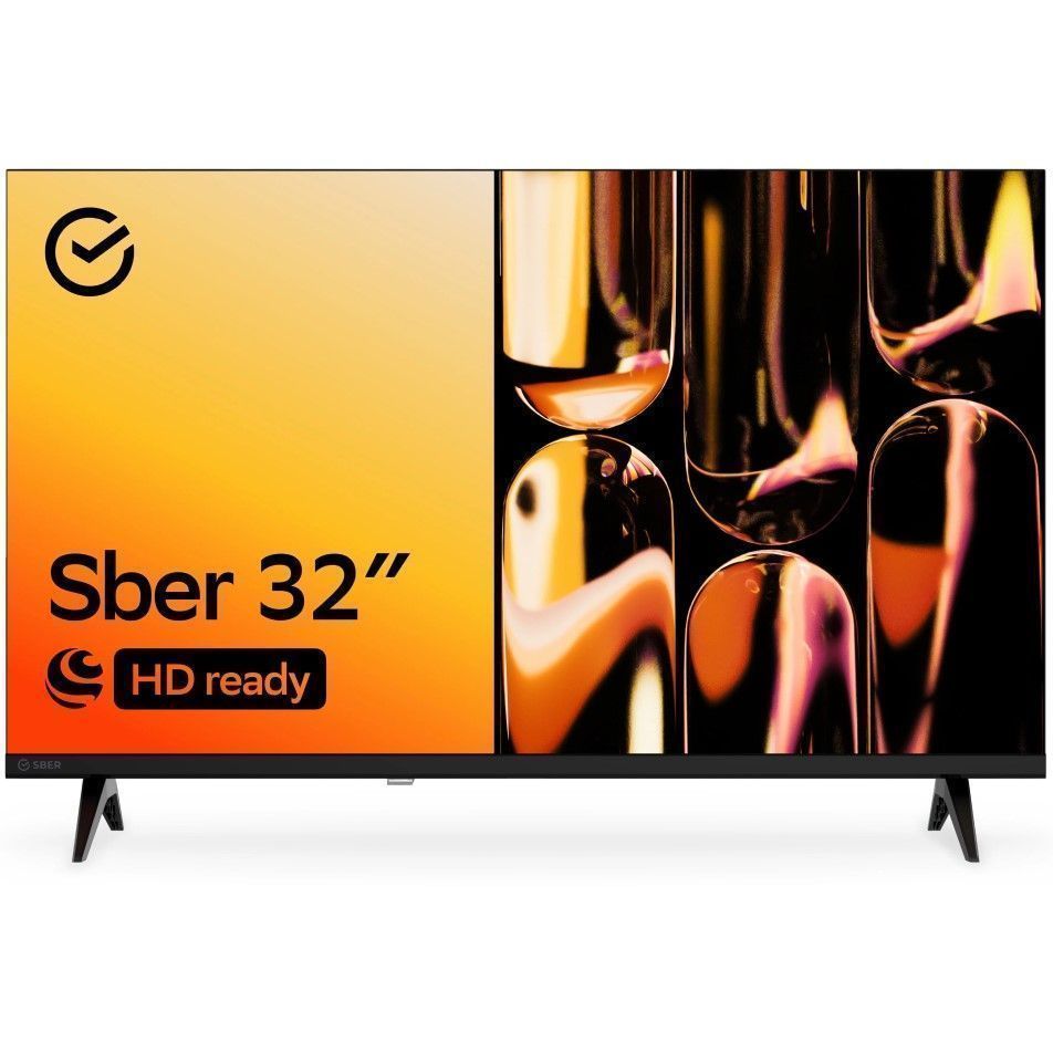 Телевизор Sber SDX-32H2120B 32" HD, (Салют-ТВ), черный