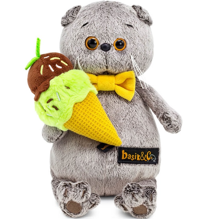 Мягкая игрушка Басик с мороженым, "Мультсериал" , 19 см (Ksm19-005)