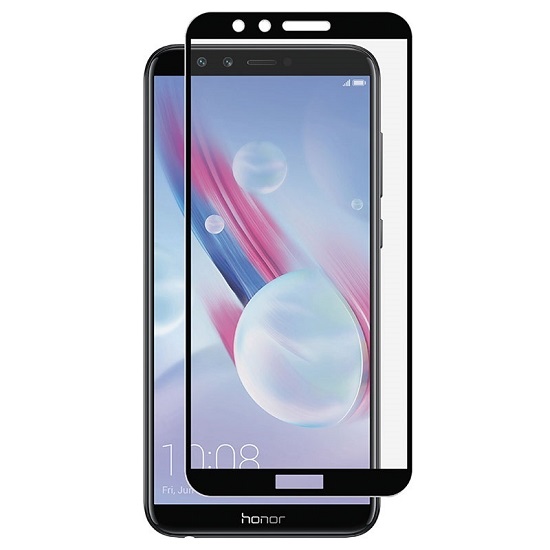 Противоударное стекло WALKER для Honor 9S черное, полный клей