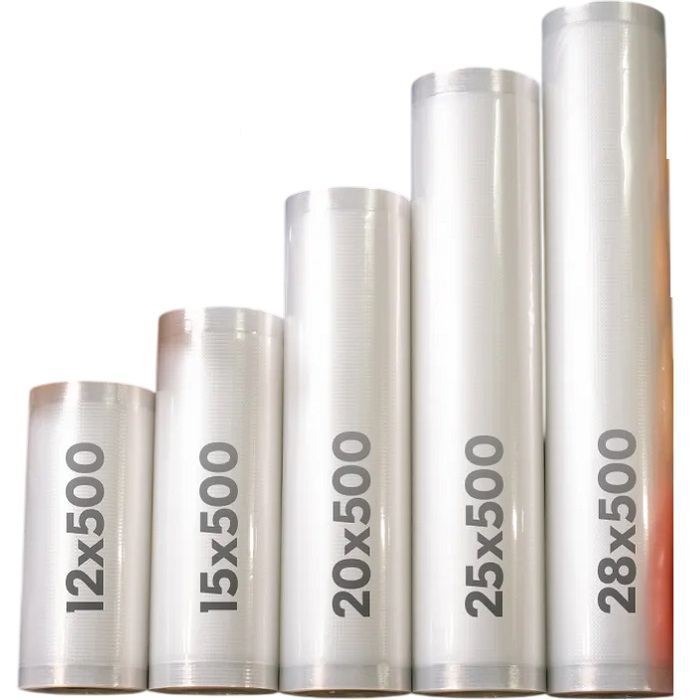 Пакеты для вакуумного упаковщика FOOSA, 12х500 см рифленые