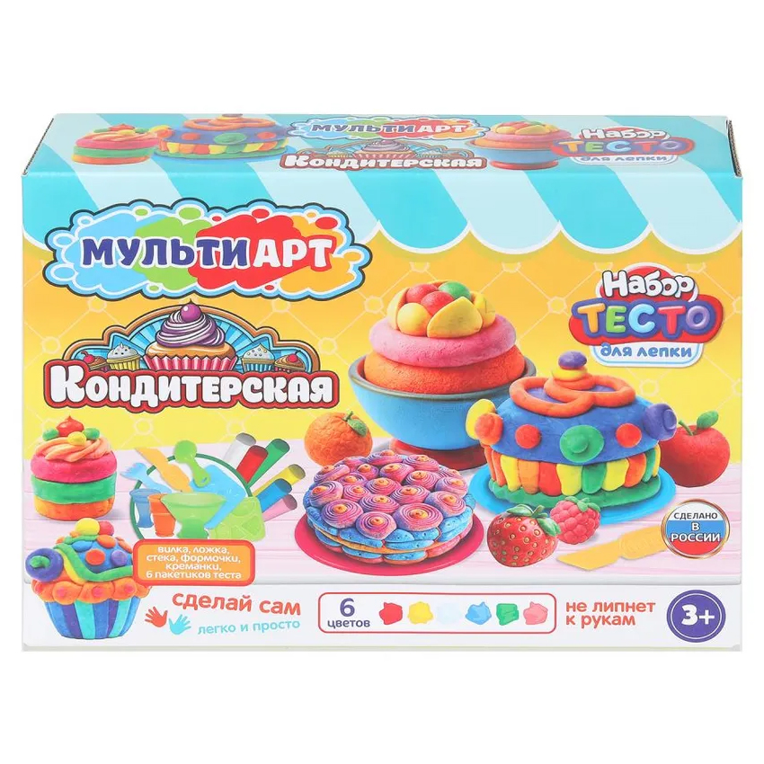 Набор для лепки Кондитерская 24 см MultiArt PDSET-MA120040