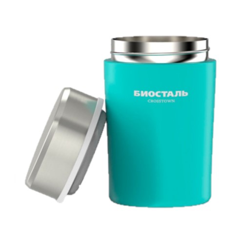 Термос БИОСТАЛЬ-CROSSTOWN NTD-500G ш/г бирюзовый