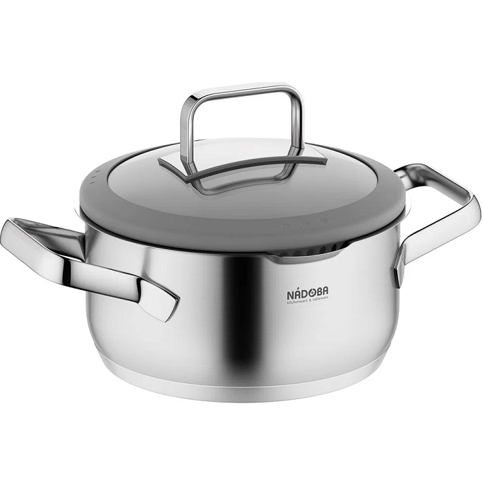 Кастрюля 2.1л NADOBA серия GERDA со стеклянной крышкой