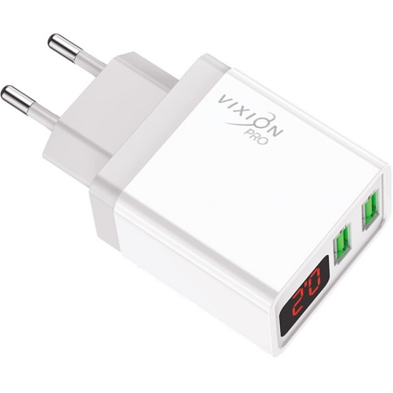 Сетевое ЗУ 2USB 3.1A VIXION VH-12 белое