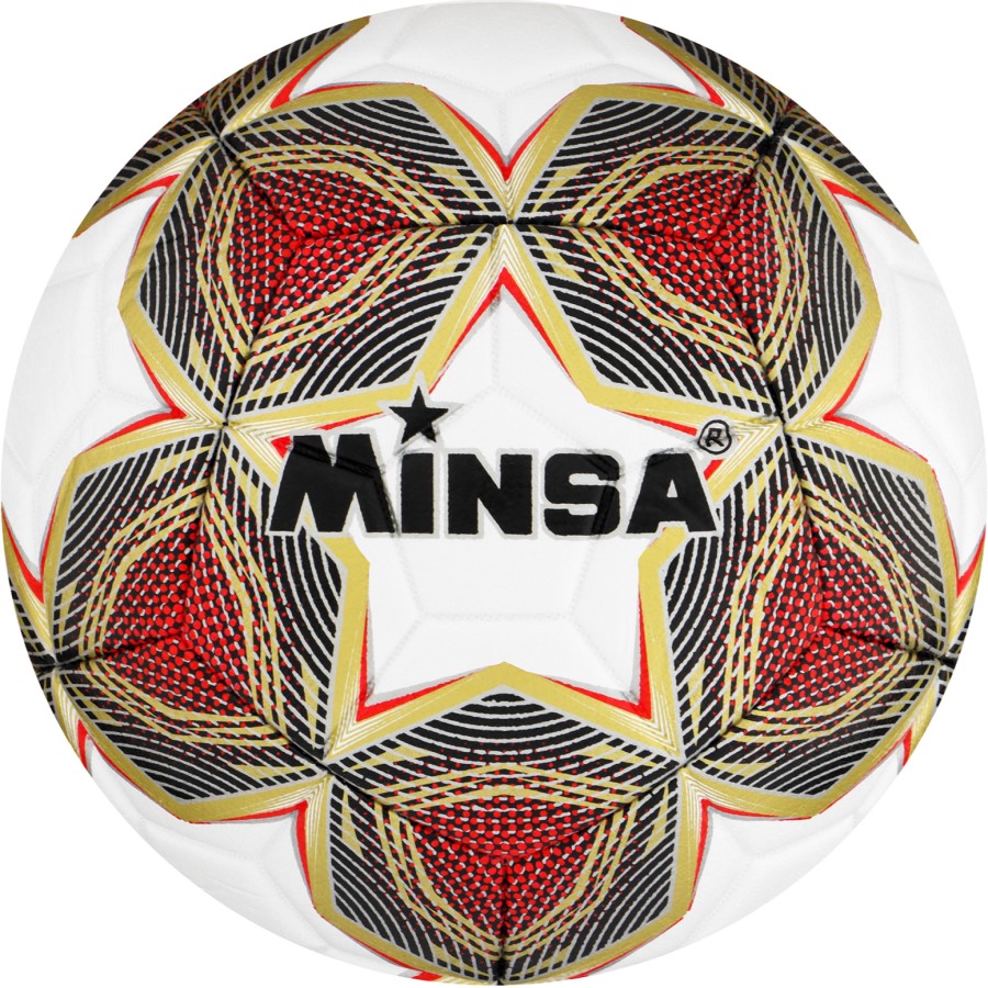 Мяч футбольный MINSA, PU, машинная сшивка, 12 панелей, р. 5 5448294