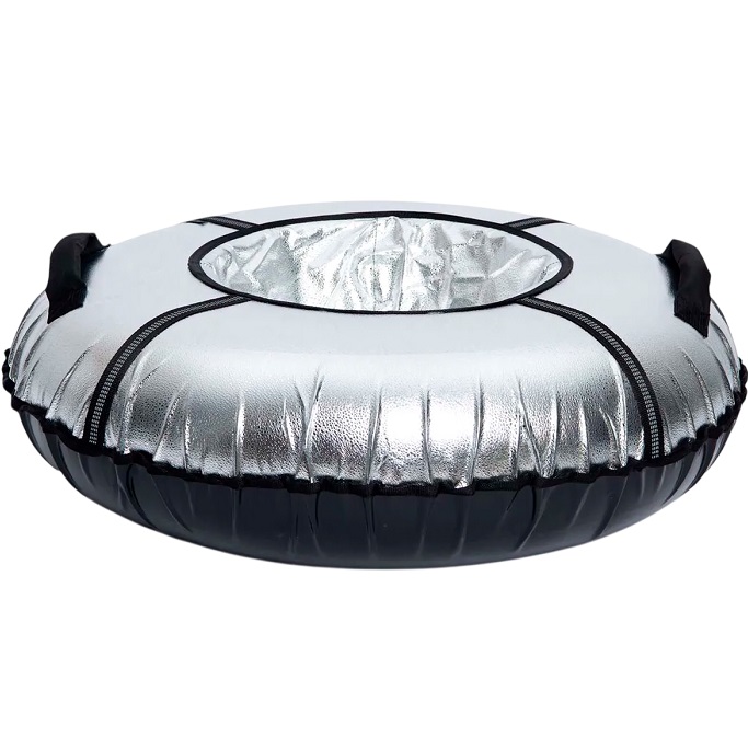 Тюбинг NIKA ТБ10М-95/С серебристый с круговым дизайном 