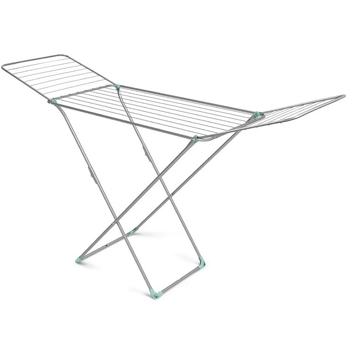 Сушилка НИКА 20 для белья цв.СЕРЕБРО напольная складная (188х55х108) СБП2/С