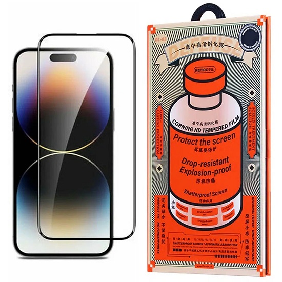 Противоударное стекло REMAX для iPhone 15 Pro GL-83, черное