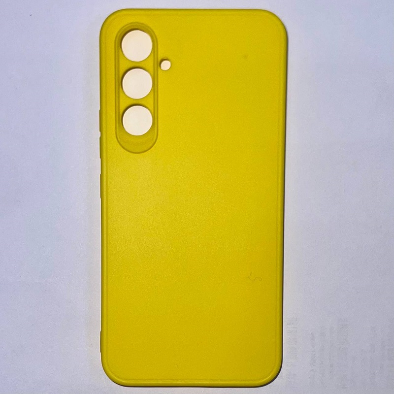 Задняя накладка Мобилис для Samsung Galaxy A54 5G, желтый , матовая с защитой камеры