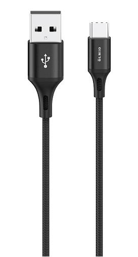 Кабель USB <--> Type-C  1.2м MAVERICK Textile & Metall, C4, черный