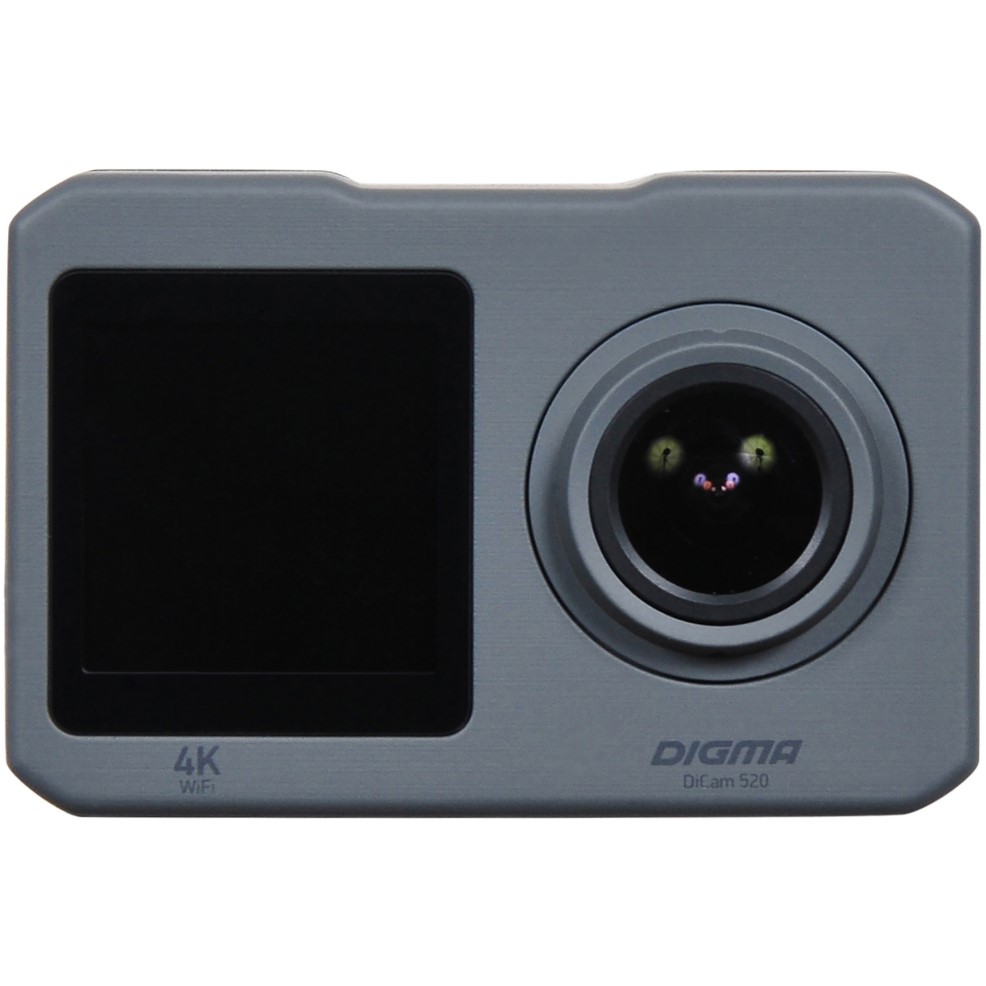 Экшн-камера DIGMA DiCam 520 4K, Wi-Fi, серая