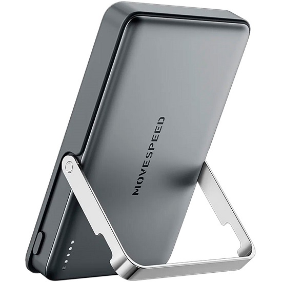 Внешний АКБ Movespeed, Magsafe, 1 USB-C, встроенный кабель, 10000mah (YSPBL10Pro) Gray